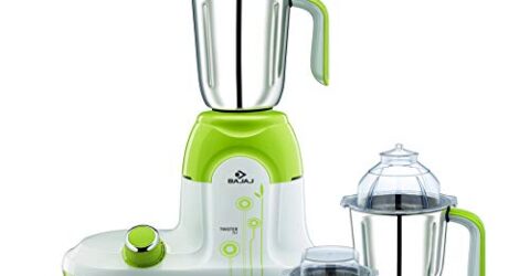 Bajaj Twister Deluxe 750-Watt Mixer Grinder with 3 Jars (White)