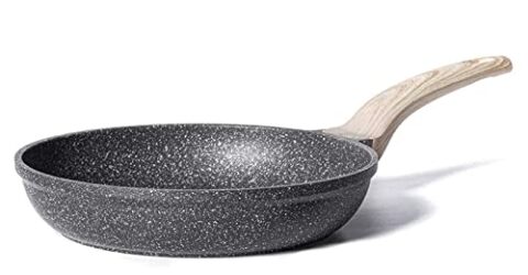 CAROTE Non Stick Frying Pan, Granite Omlette Egg Pan, Induction&Gas Fry Pan, Fish Pan, PFOA Free 24cm