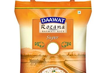 Daawat Rozana Super, Naturally Aged, Rich Aroma,Perfect Fit for Everyday Consumption Basmati Rice, 5 Kg