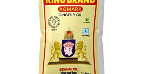 KING BRAND Agmark Gingelly/Sesame Oil (1 Litre Pouch)