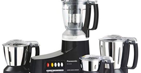 Panasonic AC MX-AC400 Mixer Grinder, 550W, 4 Jars (Black)