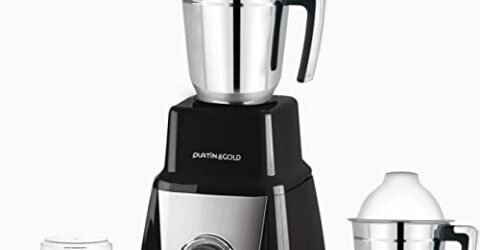 Platinagold Silent Mixer Grinder 1200 watt Heavy Duty Copper Motor (1200 watt Mixer Grinder, 3 Jar Venue Black)