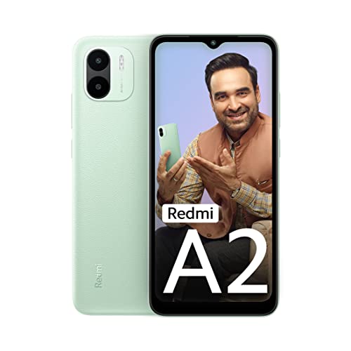 Redmi A2 (Sea Green, 2GB RAM, 32GB Storage) | Powerful Octa Core G36 Processor | Upto 7GB RAM | Large 16.5 cm HD+ Display with Massive 5000mAh Battery | 2 Years Warranty [Limited time Offer]